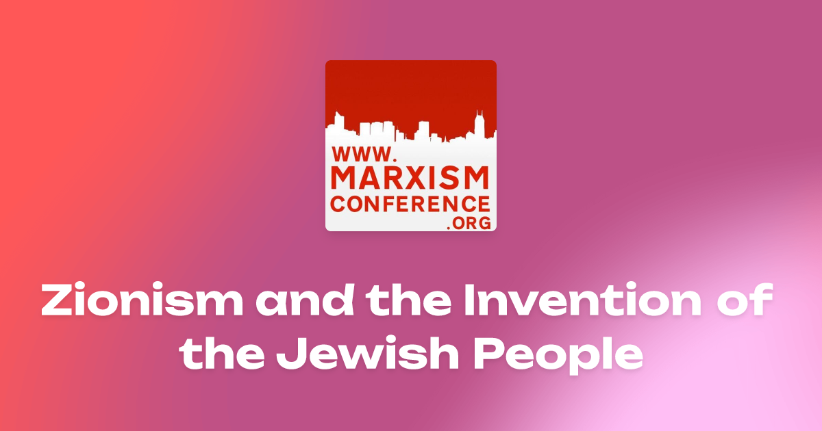 The Invention Of The Jewish People